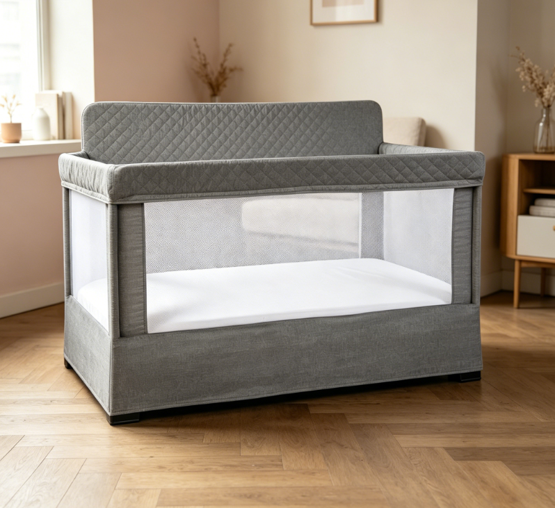 Breathable Mesh Full-Size Crib